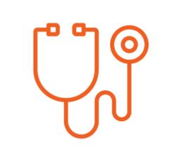 Stethoscope icon, Physical exam, BEconneCTD-ILD Study, interstitial lung disease, connective tissue disease