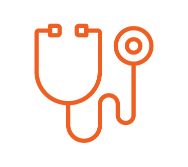 Stethoscope icon, Physical exam, BEconneCTD-ILD Study, interstitial lung disease, connective tissue disease